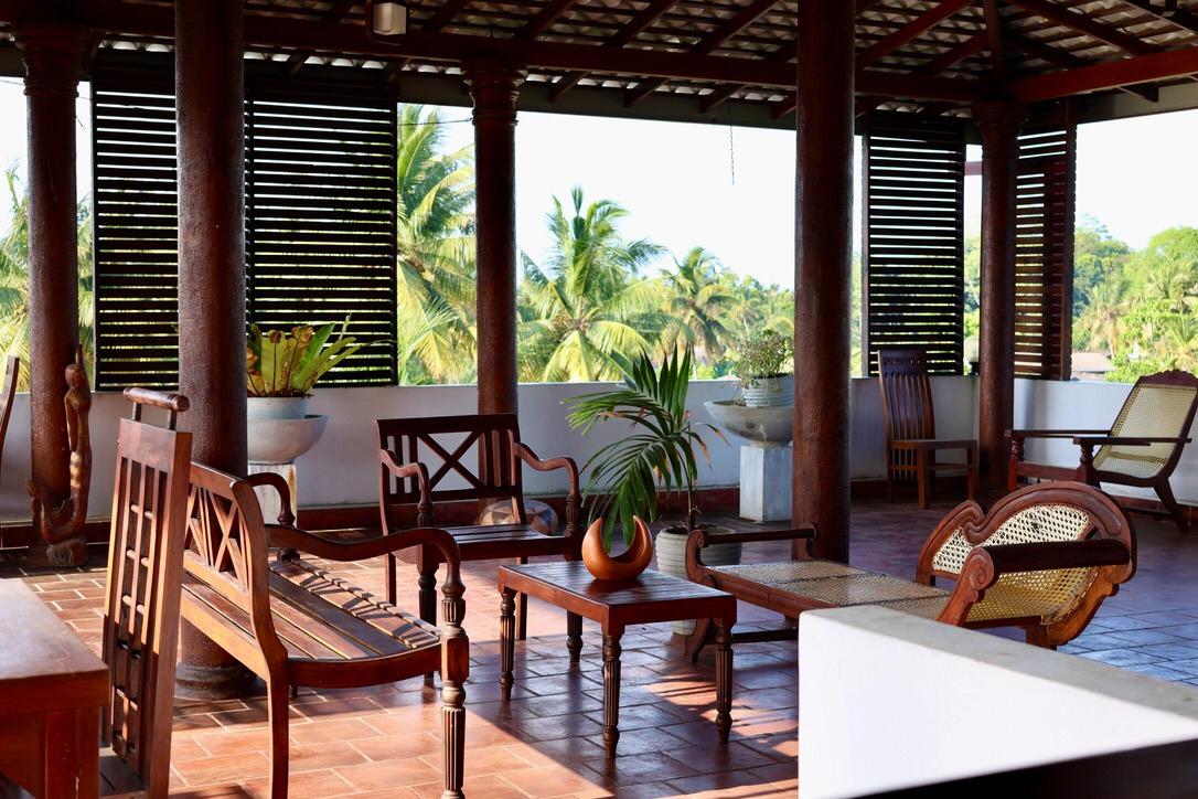 Panoramic city views from rooftop