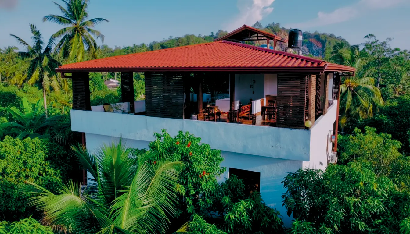 Panoramic rooftop terrace at Ceylon Heart Villa